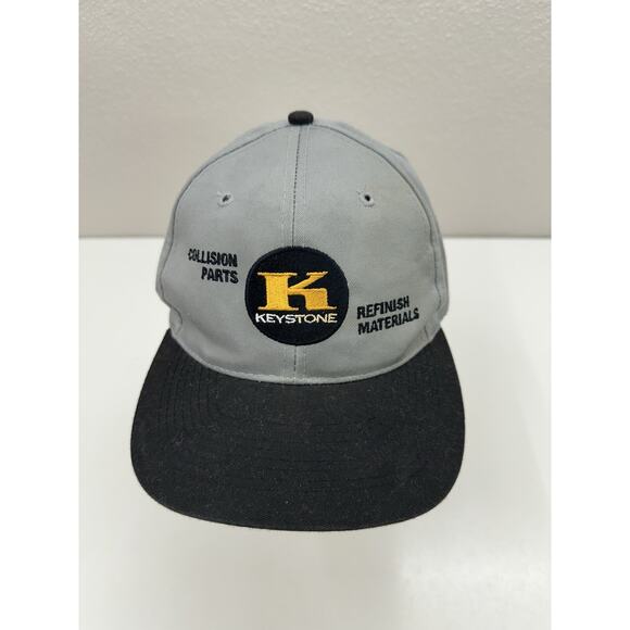 Otto Cap Snapback Baseball Hat Keystone Collision Parts Grey Logo Adjustable - Picture 1 of 10